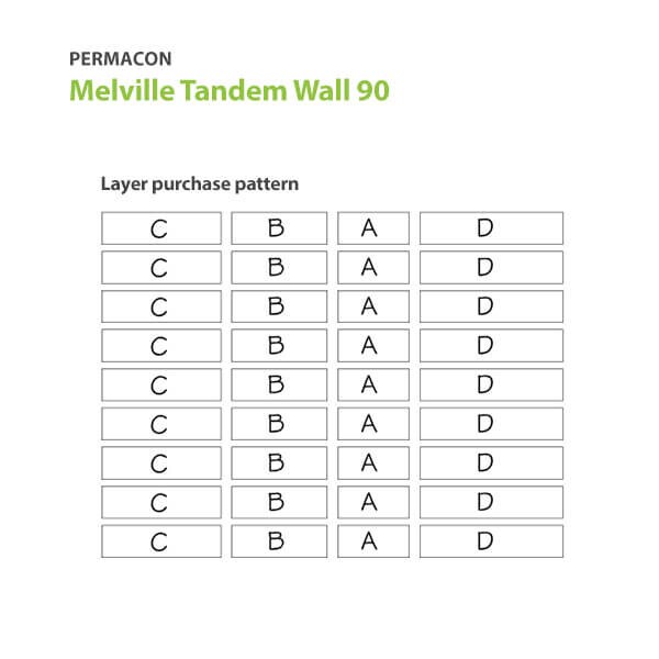 Permacon Melville Tandem Wall 90mm